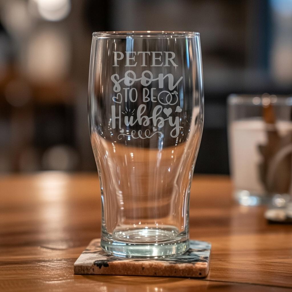 personalised engraved pint glasses