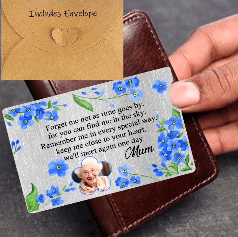 printed memorial card